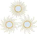 Mirror Decor Sunburst Mirrors Metal Sun Mirror Wall Decor Wall Mirror Home Decorative Wall Art for Living Room Bedroom Entryway