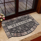 Thick Welcome Mats Outdoor, 24 * 36" Large Front Door Mat Entrance, Durable Welcome Mat for Front Door, Heavy Duty No Slip Rubber Outdoor Mats for Home Entrance