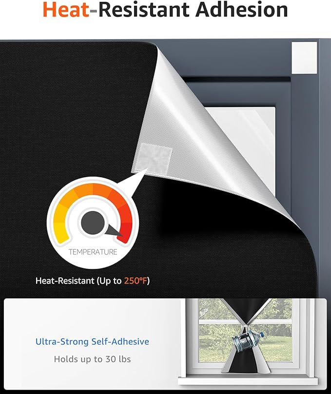 Sumobaby Blackout Curtains for Bedroom Portable 126”x59”Black Out Window Cover with Heat-Resistant Hook&Loop Tape,100%Blackout Shades,NoDrill Blinds for Windows DIY Cut Fit for Nursery&Dorm Room,Black