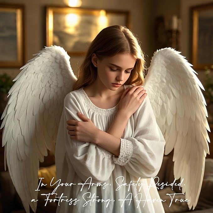 4 Piece Set Sympathy Angel Figurines for Loss of Loved Ones Angel Statues Home Decor Serenity Prayer Grieving Remembrance Bereavement Gifts for Women Resin Sculpted Hand-Painted Figure Prayer Hands