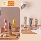 16Pcs Glass Cylinder Bud Vases for Centerpieces,7.7 In Tall Clear Flower Vases in Bulk,Glass Small Vases Floating Candle Holder for Party,Home Decor,Wedding Decoration,Birthday,Anniversary,Baby Shower