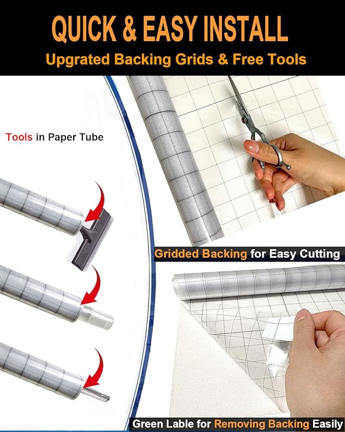 Frosted Glass Window Privacy Film Decorative with Tools, 2 Way Frosting Privacy Film for Home, Static Cling Tint for Home Anti-UV, Covering Clings 35.4" by 78.74"