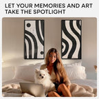 Homeforia 14x22 Picture Frame Black, High End Metal 14 x 22 Poster Frames with Mat 12 x 16 for Photo, 14x22 Black Frame Matted to 12x16 inch Print, 22x14 Thin Frame, Tempered Glass, Wall Kit, Set of 1