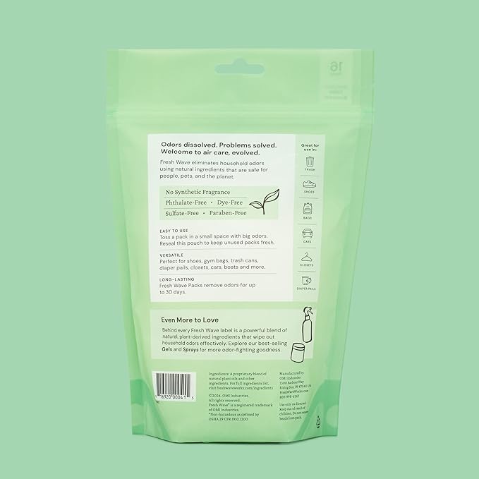 Fresh Wave Odor Eliminating & Deodorizing Packs | Bag of 16