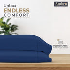 Ultra Soft Pillow Protectors 400TC Set of 2 Breathable Pillow Covers 100% Protection Against Stains, Dust & Dirt - Machine Washable