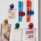 FINDMAG 20 Pack Fridge Magnet, Magnetic Clips Heavy Duty, Clip Magnet Scratch Free, Strong Fridge Magnets for Whiteboard Magnets Clips for Photo Displays, Office, School, Kitchen, 30mm Wide