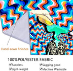 ADDWel Blacklight Frog Tapestry, Hippie Alien Tapestry Glow In The Dark, UV Reactive Black Light Upright Posters Wall Hanging for Bedroom Dorm Living Room Backdrop Decor