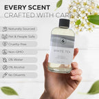 Aroma Country White Tea Diffuser Oil - Luxury Essential Oils for Diffuser Refill & Air Freshener Room Spray, Long-Lasting, Natural Home Fragrance and Hotel Scent for Diffusers & Machines (8.5 Fl Oz)