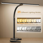 Desk lamp，Led Desk Lamp for Office Home - Eye Caring Architect lamp, 24WDual Screen Computer Monitor Adjustable Smart Desk lamp, Suitable for Home/Office/Bedroom