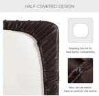 Yates Home PU Leather Couch Sofa Cushion Slipcover Water-Proof Elastic Chair RV Seat Covers Sofa Furniture Protector Slip Cover for Settee Seater Replacement in Living Room（Loveseat, Chocolate）