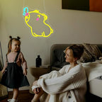 Capybara Neon Sign, Neon Signs for Wall Decor Neon Yellow LED Signs Room Neon Light Up Signs Home Decor for Bedroom Club Party Bar Shop USB Operated