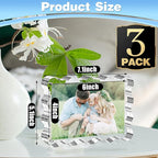 Aheroi 4x6 Acrylic Picture Frames, 3 Pack Clear Scalloped Acrylic Photo Frame Freestanding Magnetic Picture Frames for Desktop, Transparent Thickened Double Sided Picture Frame, Exclusive Shape Design