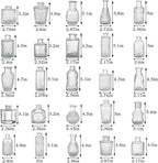 Bud Vases in Bulk 50, Glass Vases for Centerpieces, Small Vases for Flowers, Small Flower Vase for Centerpieces, Mini Vintage Vase, Clear Bud Vases for Wedding Table Decor