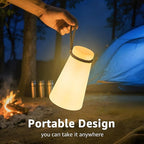 Portable Outdoor Table Lamp, Cordless Rechargeable Outdoor Table Lanterns RGB LED Lights with Remote, IP44 Water-Resistant Battery Operated Hanging Lamp for Patio Garden Camping Dining Room