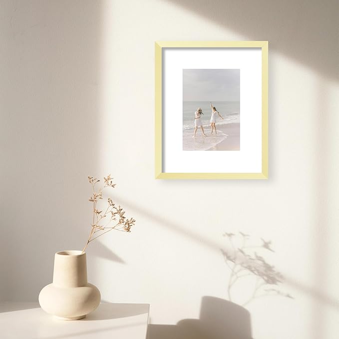 12 Packs 8x10 Picture Frames, Display 5x7 with Mat or 8x10 Without Mat, Gallery Wall Frame Set, 8 by 10 Frames Bulk Set of 12 Collage Wall Decor Photo Frames Set for Wall and Tabletop, Gold