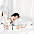 Cooling Pillow for hot Sleepers - Pillow for Side and Back Sleeper - Adjustable Bed Pillows Queen for Neck and Shoulder Pain Relief - Shredded Memory Foam Cooling Gel Pillow with Extra Fill