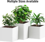 Large Steel Planter Box 26"x26"x26", Heavy Duty Square Metal Planter Box Indoor&Outdoor