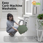 Easy-Going 8 Pieces Recliner Sofa Stretch Sofa Slipcover Sofa Cover Furniture Protector Couch Soft with Elastic Bottom Kids, Spandex Jacquard Fabric Small Checks Greyish Green