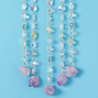 Green Quartz Gemstone Dream Catcher Tree of Life Chakra Dream Catchers with Healing Crystal Stones Handmade Dreamcatcher Sun Catcher Wall Decor for Boys Girls,Bedroom,Wedding,Garden,Bless Gift