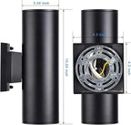 rosykite RF Remote Control RGB Colour Changing Lighting LED Double Up and Down Outdoor Wall Light,White Temperature 2700k- 6500k RGB+CCT Exterior Wall Lighting (2 Pack)