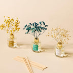 Airkeep Reed Diffuser Set of 3,Clean Cotton White Jasmine White Tea Oil Reed Diffusers for Bedroom Living Room Office Aromatherapy Oil Reed Diffuser for Gift 50ml x 3