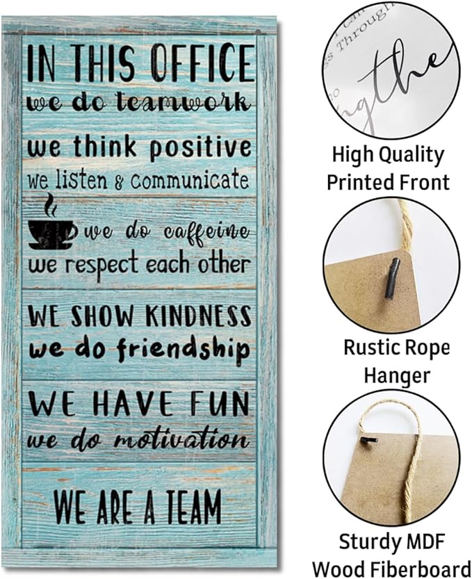 We Are A Team Office Signs Decor - Motivational Quotes Wall Art, Team Gift, Gift for Leader