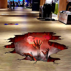 Halloween Wall Stickers Bat Ghost Scary Decor Large Removable Floor Room Decals Decoration Window Clings Party Supplies for Windows Glass Home Ornaments