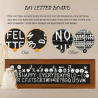 Picture Frames Collage Wall Decor Photo Collage Frame Hanging Photo Display, Felt Letter Board with 340 Letters and 30 Clips, Unique Rustic DIY Photo Frames for Family Best Friends
