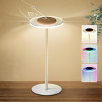 LOFTEK Cordless LED Table Lamp: Color Changing Night Light,RGB Mode with Over 100 Colors Rotating and Changing,Touch Switch,Rechargeable for Party,Bedroom,Living Room,Game Room,Camping