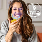 BESTEK Teeth Whitening Kit – 32X LED Light, 10-Min Fast Whitening, 4 Tubes of 35% Carbamide Peroxide Gel, Removes Coffee, Wine & Tobacco Stains - Yellow