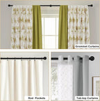 Black Curtain Rods 18 to 120 Inch, Industrial Curtain Rods,Adjustable Length,1 in Diameter Pipe,Wall or Ceiling Mounted,for Bedroom and Living Room(Black 18” to 120”)