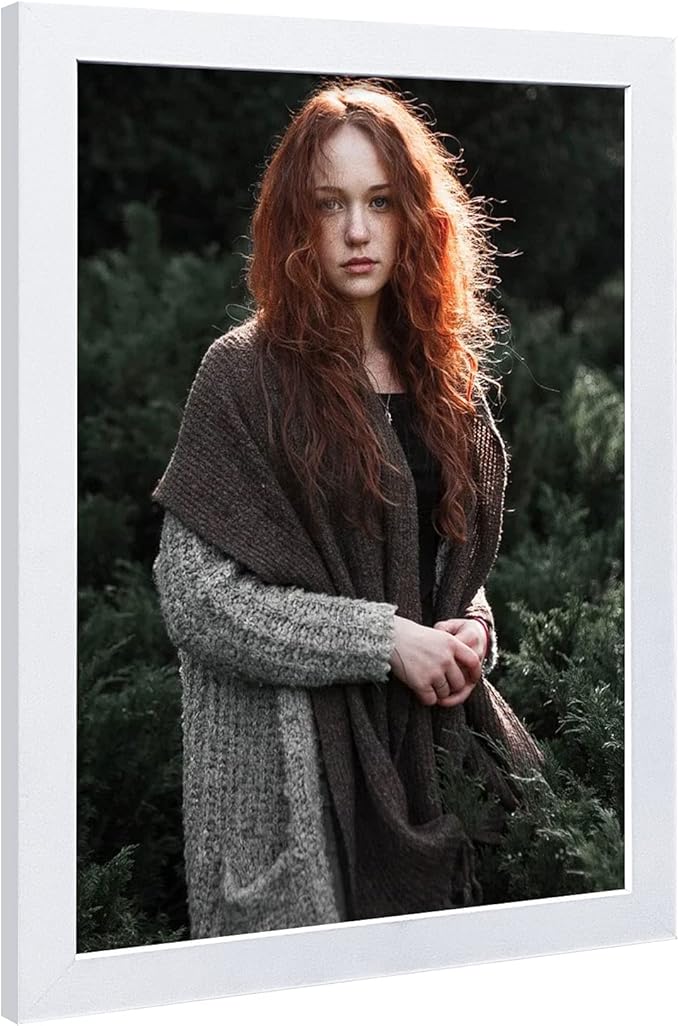 VCK Poster Frames 20x30 White 3 Pack, Solid Wood Picture Frames for Wall Mounting Hanging Art and Puzzle Frame