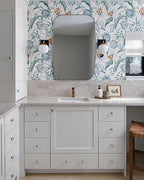 ANDY STAR Brushed Nickel Mirror, 24x32’’ Oval Mirror for Bathroom, Brushed Nickel Oblong Bathroom Mirror for Over Sink, Modern Anti Rust Silver Vanity Mirror