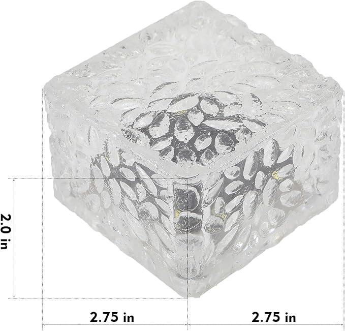 Solar Brick Lights Outdoor Solar Lights Outdoor Waterproof Patio Brick Lights Garden Decor for Outside 6 Packs for Patio,Yard,Walkway,Pathway Decor