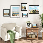 IBUYKE 11 x14 Picture Frame,Set of 3,Solid Oak Wood 11x14 Photo Frame with Mat to 8x10,11x14 Picture Frames With Tempered Glass,Wall Mount Display,Home Decor,Black Oak 14 x 11 Frame,UWPF1114B-3