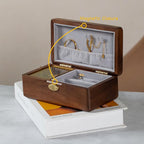 Golden Decorative Howls Moving Castle Music Box with Gold Plated Herringbone Necklace for Women Gold Choker Necklace Anniversary Jewelry Box with Necklace Hooks Thinking of You Birthday Gifts