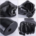 Black Wall Sculptures, Hand Vases Home Decor, Wall Mount Art Sculpture, Unique Wall Art Statue, Funky Flower Vase Decorations, Modern Eclectic Hanging Decor,Glass Test Tube Vase