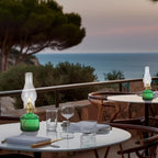 2 Pack Rustic Oil Lamp Large Vintage Glass Kerosene Lamp Chamber Oil Lamps for Indoor Use Home Decor Classic Old Hurricane Oil Lamp for Emergency Lighting 12.5''