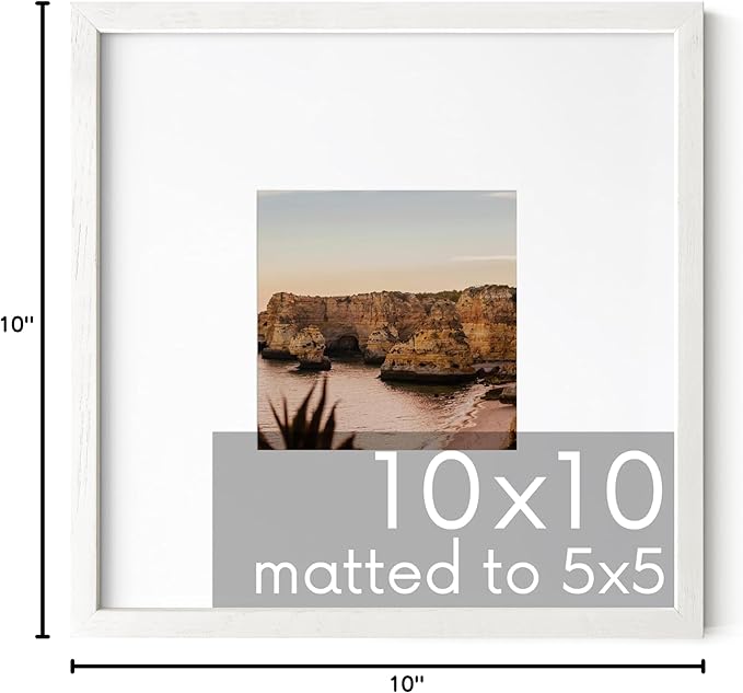 HAUS AND HUES White Square Frame Set of 1-10x10