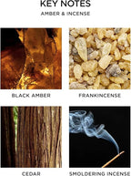 NEST New York Reed Diffuser, Amber & Incense - 5.9 fl oz - Fragrance for Up to 90 Days - Reusable, Refillable Glass Holder - Includes 8 All-Natural Reed Sticks - Flame Free