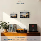 ElephantStock Vintage Skates Pop Wall Art - Horizontal Framed Canvas - 1-Piece Living Room Wall Decor - Sport Photography Canvas Print - Beige and Black Decor for Wall - 19" X 13"