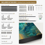 SIGNWIN 46"x72" Extra Large Framed Wall Art Whimsical Fantasy Forest, Vibrant Nature Landscape for Home Living Room Bedroom Decor (Frame Assembly Required)