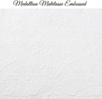 Cozy Line Home Fashions Pure Cotton Bedding Quilt Set (Blantyre - White, Oversized King - 3 Piece)