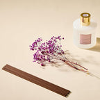 COCORRÍNA Reed Diffuser - Cherry Blossom 17 Fl.oz Reed Diffuser with 8 Sticks Scented Diffuser with Preserved Flowers for Bathroom Home Decor