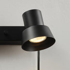 Globe Electric 64000115 22" 3-Light Plug-in Track Lighting, Matte Black, Pivoting Track Heads, 15-Foot Black Cord, in-Line on/Off Rocker Switch