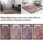 Keen Home Design 3x5 Rug - Machine Washable Entry Rug with Non-Slip Backing, Ideal for Enteryway, Kitchen, Bathroom, Laundry Room - Vintage, Easy Clean, Durable, Low Pile Rug - (3' x 5')