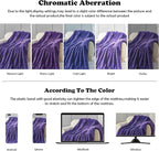 NEWCOSPLAY Faux Fur Twin Blanket Purple Bubble Blanket Thick Warm Soft for Couch Sofa Bed 550GSM (Purple, Twin(60"x80"))