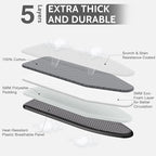 APEXCHASER Full Size Ironing Board with Iron Rest, Lightweight Iron Board with Height Adjustable, Extra Thick Heat-Resistant Cover with Padding, Heavy-Duty Sturdy Metal Legs, 43x13 Grey