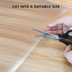 Floor Mats for Home, 8'×10' Clear Area Rug for Dining Room, Durable Non-Slip Hard Floor Living Room Rug, PVC Waterproof Rolling Chair Protector for Kitchen, Bedroom, High Traffic Areas