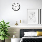 Lumuasky 8 Pack Wall Clock Bulk12 Inch Silent Non-Ticking Round Analog Classic Battery Operated Clocks Quartz Analog Round Wall Clocks for Office Kitchen Home Bedroom Decorative